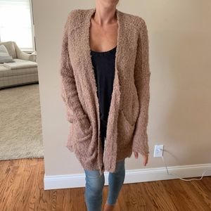 Blush Oversized Free People Cardigan